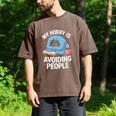 Anti-Social Club Homebody Introvert Hibernate Hermit Shyness Men's Comfort Colors T-Shirt Espresso