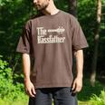 The Bassfather Distressed Bass Player Dad Fathers Day Men's Comfort Colors T-Shirt Espresso