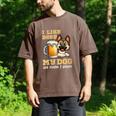 I Like Beer My Dog And Maybe 2 People Introvert Pun Men's Comfort Colors T-Shirt Espresso