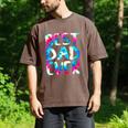 Best Dad Ever Colorful Tie Dye Fathers Day Men's Comfort Colors T-Shirt Espresso