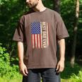 Best Dad Ever US American Flag For Father's Day Men Men's Comfort Colors T-Shirt Espresso