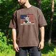 Best Dog Dad Ever American Flag American Bully Dad Men's Comfort Colors T-Shirt Espresso