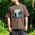 Bigfoot Sasquatch & Loch Ness Monster Introvert Bruh Men's Comfort Colors T-Shirt Espresso