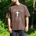 Blessed Dad Christian Men James 1 17 Scripture Quote Cross Men's Comfort Colors T-Shirt Espresso