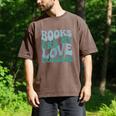 Books Are My Love Language Retro Book Quote Men's Comfort Colors T-Shirt Espresso