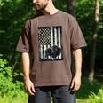 Camo USA Flag Bison Camouflage Hunting Wildlife Hunter Dad Men's Comfort Colors T-Shirt Espresso
