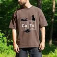 Cat Chemistry Periodic Table Cat Dad Cat Mom Men's Comfort Colors T-Shirt Espresso