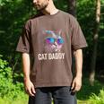 Cat Daddy Shirt Cat Sunglasses Cool Cat Dad Men Father Men's Comfort Colors T-Shirt Espresso