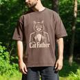 Cat Lover The CatFather Cat Dad Men's Comfort Colors T-Shirt Espresso