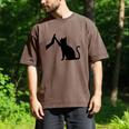 Cat Lover Cat Mom Cat Dad Men Women & Kids Cute Cat Men's Comfort Colors T-Shirt Espresso