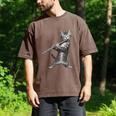 Cat Playing Flute For Cat Lover Cat Mom Cat Dad Men's Comfort Colors T-Shirt Espresso