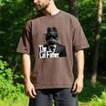 The Catfather Fathersday Best Birthday Cat Dad Men's Comfort Colors T-Shirt Espresso