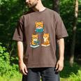 Cats Reading Book Lover Reading Bookworm Reader Men's Comfort Colors T-Shirt Espresso