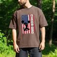Cheer Dad American Flag Cheerleader Support Men's Comfort Colors T-Shirt Espresso