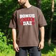 Cheer Stepdad Bonus Cheer Dad Red Men's Comfort Colors T-Shirt Espresso