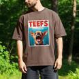 Chihuahua Teefs Top Teeth Chi Jowls Paws Dog Mom Dad Men's Comfort Colors T-Shirt Espresso