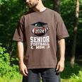 Class Of 2024 Graduation Senior Football Mom 2024 Men's Comfort Colors T-Shirt Espresso