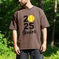 Class Of 2025 Softball Senior Graduation Graduate Women Men's Comfort Colors T-Shirt Espresso