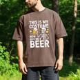 This Is My Costume Give Me A Beer Shirt Men Dad Halloween Men's Comfort Colors T-Shirt Espresso