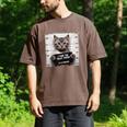 Cute Cat Mugshot Humorous Cat For Cats Lover Cat Mom Cat Dad Men's Comfort Colors T-Shirt Espresso
