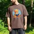 Cute Teddy Bear Reading Book Fun Men's Comfort Colors T-Shirt Espresso