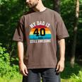 My Dad Is 40 And Still Awesome 40th Retro Birthday Dad Daddy Men's Comfort Colors T-Shirt Espresso