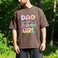 Dad Of The Birthday Girl Tie Dye Girl Bday Party Men's Comfort Colors T-Shirt Espresso