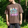 Dad Of The Birthday Twins Girls Kids Party Retro Bday Men's Comfort Colors T-Shirt Espresso