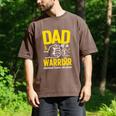 Dad Of A Childhood Cancer Warrior Childhood Cancer Awareness Men's Comfort Colors T-Shirt Espresso