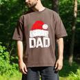 Dad Santa Christmas Family Matching Pajamas Papa Xmas Father Short Sleeve Men's Comfort Colors T-Shirt Espresso