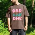 Dad Of Sweet One First Birthday Matching Family Donut Theme Men's Comfort Colors T-Shirt Espresso