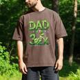 Dad Of The Three Rex Birthday Boy Dinosaur Family Matching Men's Comfort Colors T-Shirt Espresso