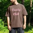Daddy Chill Pink Distressed Men's Comfort Colors T-Shirt Espresso