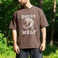 Daddy Wolf Wolves Dad Moon Fathers Day Men's Comfort Colors T-Shirt Espresso