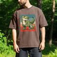 Daddysaurus Father's Day Best Dad T-Rex Papa Men's Comfort Colors T-Shirt Espresso