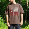 Daughter Gun Shovel Alibi Mom Dad Guns Joke -ON Back Men's Comfort Colors T-Shirt Espresso