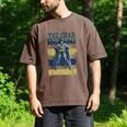DC Comics Graduation Batman The Grad Power Stance Men's Comfort Colors T-Shirt Espresso