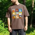 Disney Classic Father's Day Disney Dads Colorful Panels Men's Comfort Colors T-Shirt Espresso