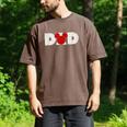 Disney Mickey And Friends Dad Mickey Distressed Text Logo Men's Comfort Colors T-Shirt Espresso
