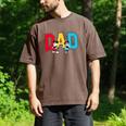 Disney Mickey And Friends Mickey Minnie Dad Collegiate Logo Men's Comfort Colors T-Shirt Espresso
