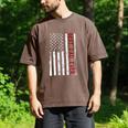 Distressed US American Flag Father Shirt Best Dad Ever Men's Comfort Colors T-Shirt Espresso