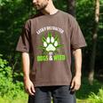 Dogs And Weed Dad Mom Dog Lover Cannabis Marijuana For Men Women Men's Comfort Colors T-Shirt Espresso