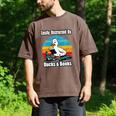 Ducks Books Lover Easily Distracted By Ducks & Books Men's Comfort Colors T-Shirt Espresso