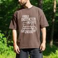 Easily Distracted By Cats And Books Reading Cat Men's Comfort Colors T-Shirt Espresso