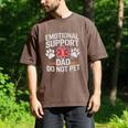 Emotional Support Dad Do Not Pet Caring Father's Day Men's Comfort Colors T-Shirt Espresso