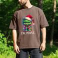Ew People Meowy Cat Christmas Introvert Men Women Men's Comfort Colors T-Shirt Espresso