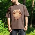 Fat Hairy Guy Big Stomach & Man Boobs Fat Dad BOD Men's Comfort Colors T-Shirt Espresso