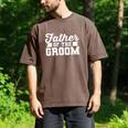 Father Of The Groom Dad Wedding Bachelor Party Distressed Men's Comfort Colors T-Shirt Espresso