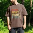 Fishing Here-Fishy Bass Fish Dad Men's Comfort Colors T-Shirt Espresso