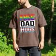 Free Dad Hugs LGBT Gay Pride Month Transgender Rainbow Flag Men's Comfort Colors T-Shirt Espresso